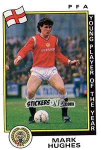 Sticker Mark Hughes - UK Football 1985-1986 n. 3 - Panini
