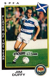 Sticker Jim Duffy - UK Football 1985-1986 - Panini