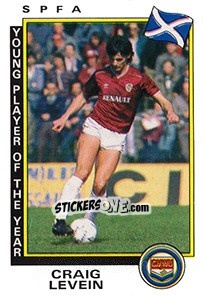 Sticker Craig Levein - UK Football 1985-1986 n. 5 - Panini