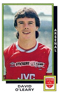 Sticker David O'Leary - UK Football 1985-1986 n. 12 - Panini
