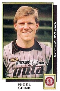 Sticker Nigel Spink - UK Football 1985-1986 n. 25 - Panini