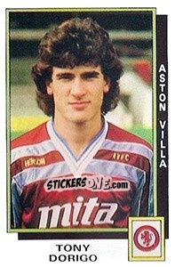 Sticker Tony Dorigo - UK Football 1985-1986 n. 26 - Panini