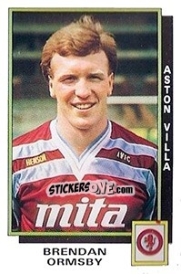 Sticker Brendan Ormsby - UK Football 1985-1986 - Panini