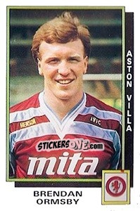 Figurina Brendan Ormsby - UK Football 1985-1986 n. 29 - Panini