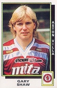 Sticker Gary Shaw - UK Football 1985-1986 n. 34 - Panini