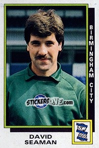 Figurina David Seaman - UK Football 1985-1986 - Panini