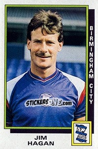 Cromo Jim Hagan - UK Football 1985-1986 - Panini
