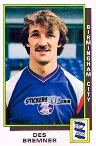 Sticker Des Bremner - UK Football 1985-1986 - Panini