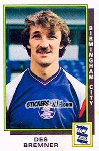 Figurina Des Bremner - UK Football 1985-1986 - Panini