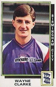 Cromo Wayne Clarke - UK Football 1985-1986 - Panini