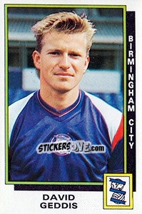 Sticker David Geddis - UK Football 1985-1986 n. 52 - Panini