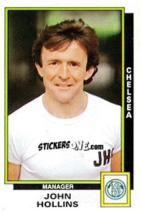 Cromo John Hollins - UK Football 1985-1986 - Panini