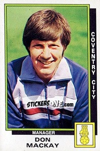 Cromo Don Mackay - UK Football 1985-1986 n. 72 - Panini