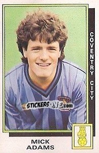 Cromo Mick Adams - UK Football 1985-1986 - Panini