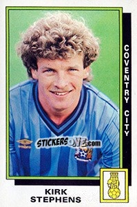 Figurina Kirk Stephens - UK Football 1985-1986 - Panini