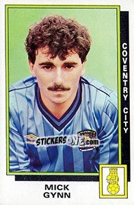 Cromo Mick Gynn - UK Football 1985-1986 - Panini