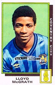 Cromo Lloyd McGrath - UK Football 1985-1986 - Panini