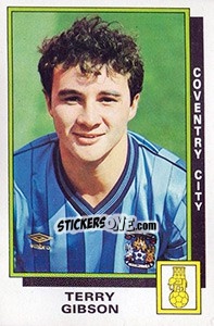 Sticker Terry Gibson - UK Football 1985-1986 - Panini