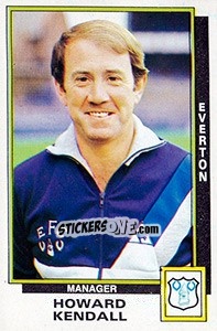Figurina Howard Kendall - UK Football 1985-1986 n. 88 - Panini
