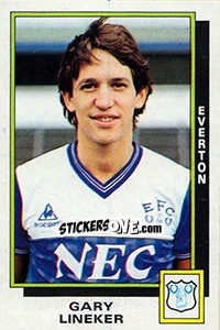 Sticker Gary Lineker - UK Football 1985-1986 n. 100 - Panini