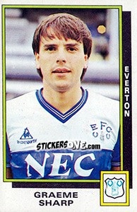 Figurina Graham Sharp - UK Football 1985-1986 n. 101 - Panini
