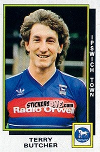 Sticker Terry Butcher - UK Football 1985-1986 n. 107 - Panini