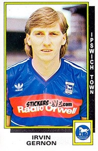 Sticker Irvin Gernon - UK Football 1985-1986 - Panini