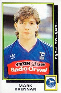 Sticker Mark Brennan - UK Football 1985-1986 n. 110 - Panini