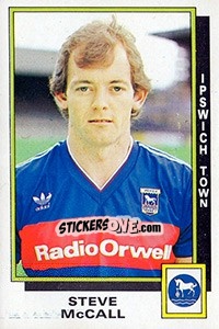 Sticker Steve McCall - UK Football 1985-1986 - Panini