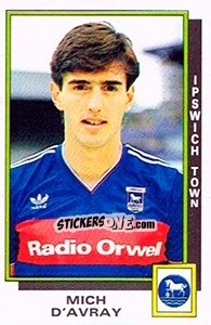 Figurina Mich d'Avray - UK Football 1985-1986 - Panini