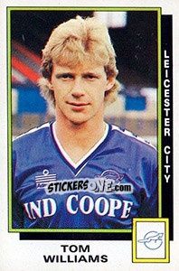 Sticker Tom Williams - UK Football 1985-1986 n. 123 - Panini