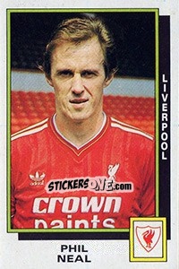 Sticker Phil Neal - UK Football 1985-1986 n. 138 - Panini