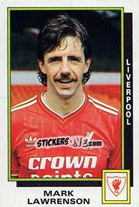 Cromo Mark Lawrenson - UK Football 1985-1986 - Panini