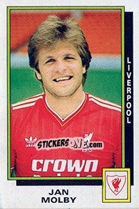 Sticker Jan Molby - UK Football 1985-1986 - Panini
