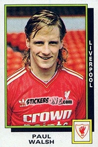 Sticker Paul Walsh - UK Football 1985-1986 - Panini