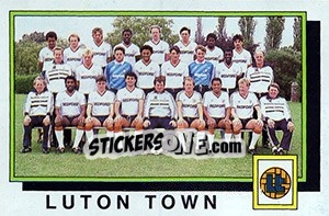 Sticker Team - UK Football 1985-1986 - Panini