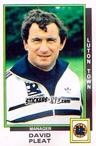 Cromo David Pleat - UK Football 1985-1986 - Panini