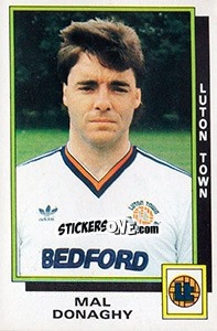 Sticker Mal Donaghy - UK Football 1985-1986 - Panini