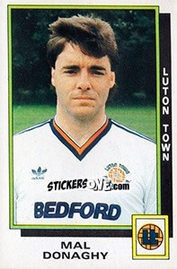Sticker Mal Donaghy - UK Football 1985-1986 n. 154 - Panini
