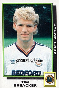 Sticker Tim Breacker - UK Football 1985-1986 n. 155 - Panini