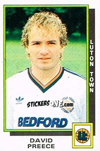 Sticker David Preece - UK Football 1985-1986 n. 161 - Panini