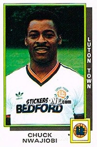 Sticker Chuck Nwajiobi - UK Football 1985-1986 - Panini