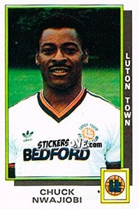 Figurina Chuck Nwajiobi - UK Football 1985-1986 - Panini