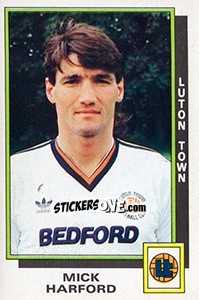 Figurina Mick Harford - UK Football 1985-1986 - Panini