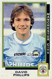 Sticker David Phillips - UK Football 1985-1986 - Panini