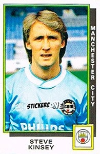 Figurina Steve Kinsey - UK Football 1985-1986 n. 178 - Panini