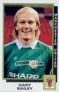 Sticker Gary Bailey - UK Football 1985-1986 n. 185 - Panini