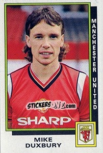 Sticker Mike Duxbury - UK Football 1985-1986 - Panini