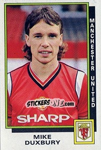 Figurina Mike Duxbury - UK Football 1985-1986 n. 186 - Panini