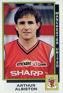 Sticker Arthut Albiston - UK Football 1985-1986 n. 187 - Panini